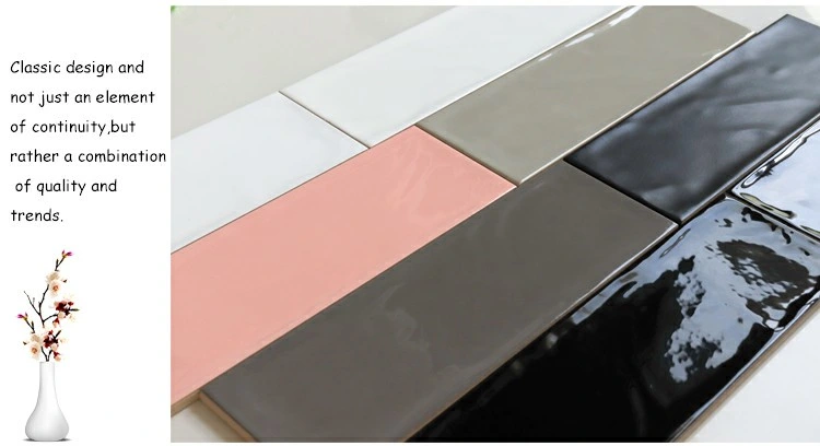 10X30cm Bathroom Kitchen Backsplash Glazed Glossy Ceramic Subway Wall Tiles and Floor Tile