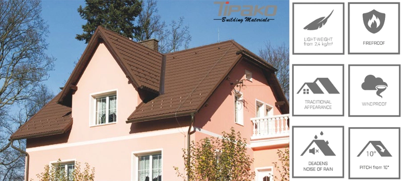 Stone Slate Prepainted PPGI/PPGL Sheet Tile Roof Material Sheets Roofing Tiles
