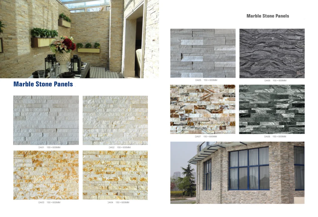 Lightweight PU Stone Panel Wall Faux Polyurethane Stone Panel 3D Wall Panel