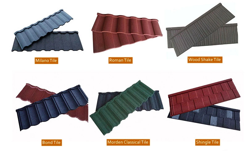 Stone Slate Prepainted PPGI/PPGL Sheet Tile Roof Material Sheets Roofing Tiles