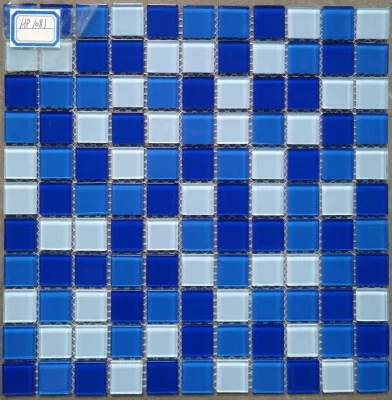 Blue Swimming Pool Square Mosaic Tile China Tile Mosaic Decorative