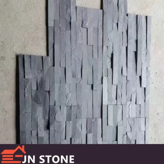 Wholesale Z Type Black Grey Quartize Stacked Stone Cultured Stone on House