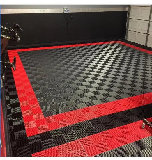 400*400*18mm PP Modular Interlocking Garage Floor Tiles