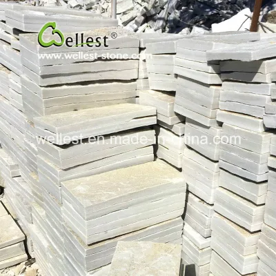 White Quartzite Natural Split Wall Thin Stone Veneer