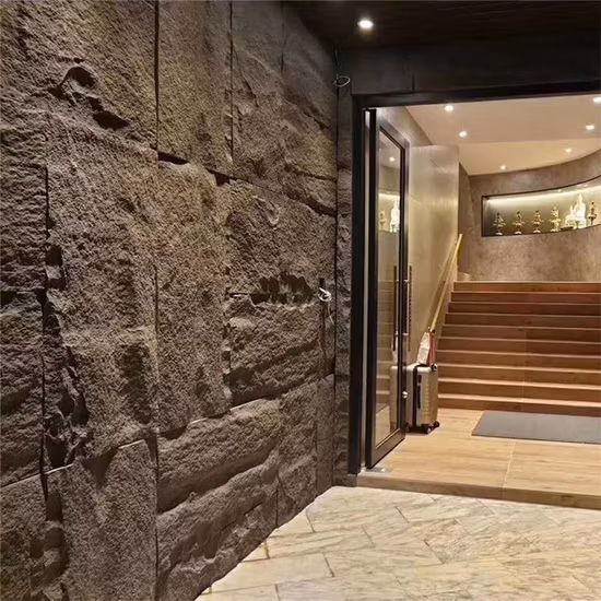 Lightweight PU Stone Panel Wall Faux Polyurethane Stone Panel 3D Wall Panel