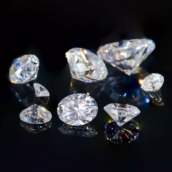 Wholesale All Size Vvs Hot Sale Stone Acsscher Cut Pure White Moissanite Loose Stones for Jewelry Making