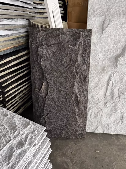 Modern Design Style Hotel Mall Store Decoration Stone PU Artificial Stone Slate High Hardness PU Artificial Panel De Pared 3D Decorativos Faux Stone Wall Panels